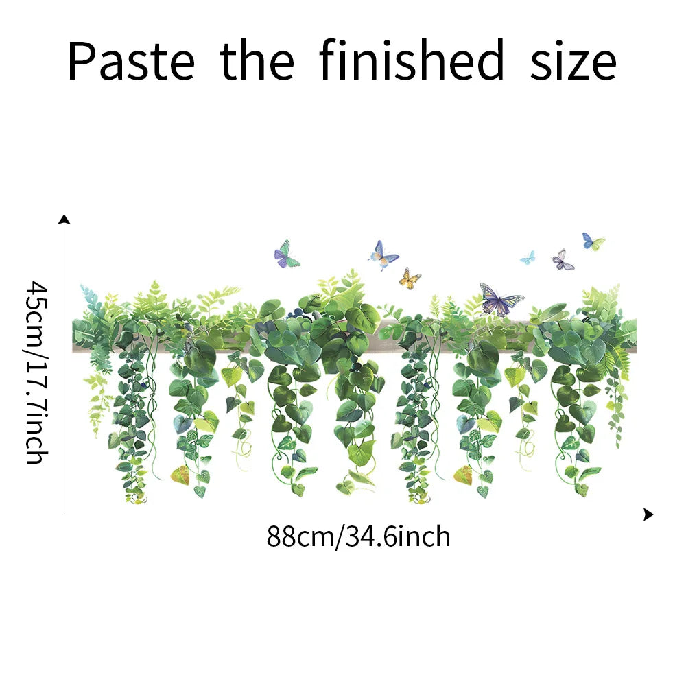 Close-up view of Flower Shelf Wall Sticker | Home Decor by HomeDecorDecals.