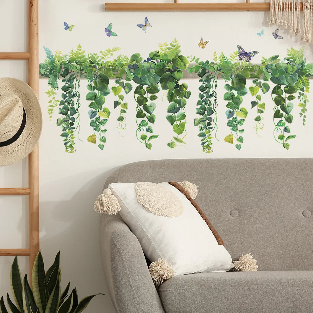 Flower Shelf Wall Sticker | Home Decor displayed in room decor by HomeDecorDecals.
