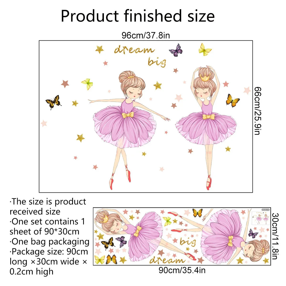 Flowers Butterfly and Girl Decal | Kids Room Decor removable peel and stick wall decal by HomeDecorDecals