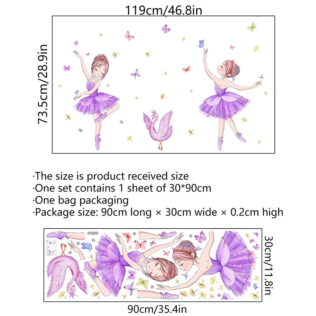 Flowers Butterfly and Girl Wall Decal | Kids Room Decor home decor design by HomeDecorDecals.