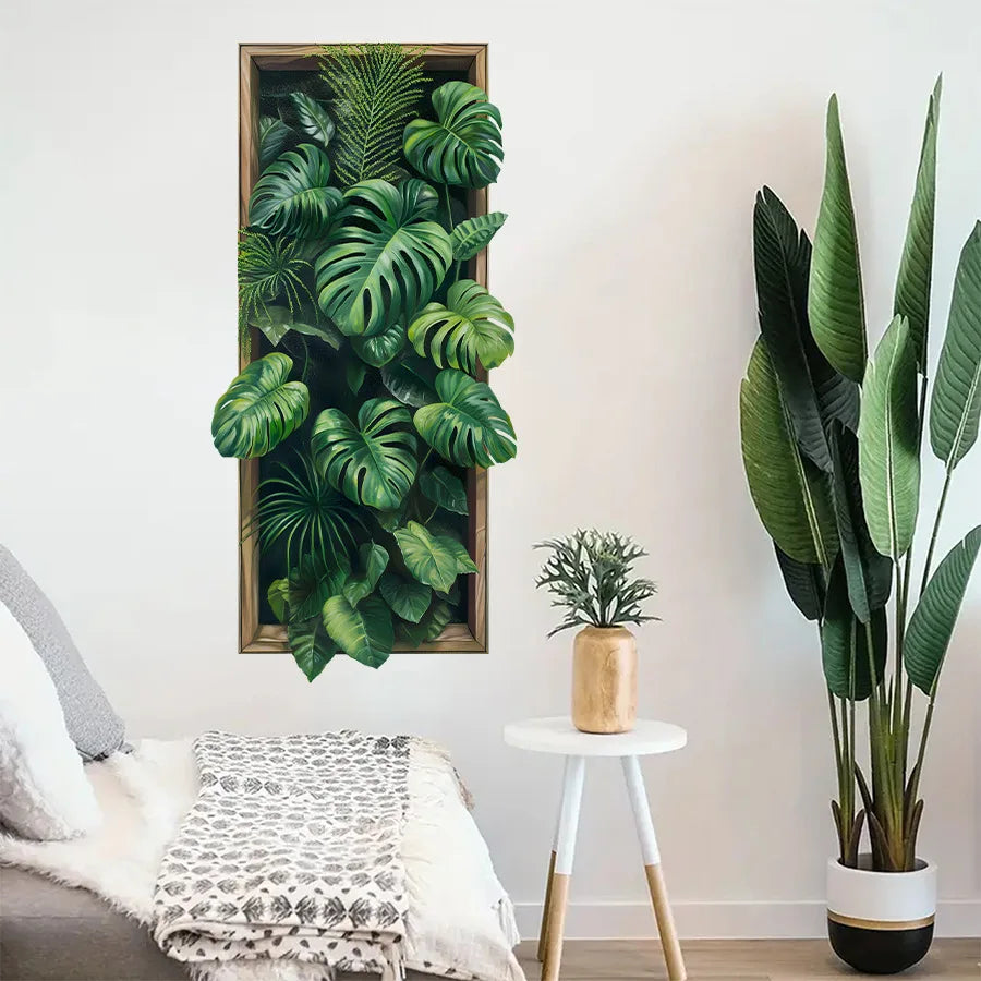 Green Plant Wall Sticker for Living Room And Bedroom-HomeDecorDecals_com
