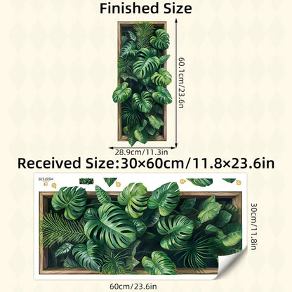 Green Plant Wall Sticker for Living Room And Bedroom-HomeDecorDecals_com