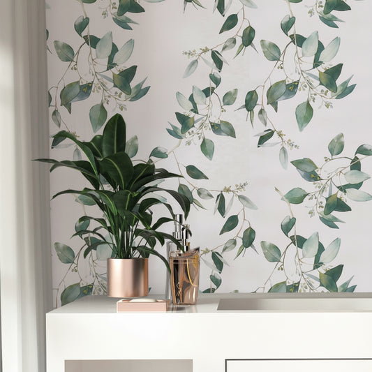 Green Leaf Peel and Stick Wall Decal | Home Decor by HomeDecorDecals.