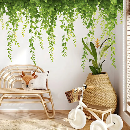 Green Plant Vine Strip Wall Decal | Home Decor by HomeDecorDecals.