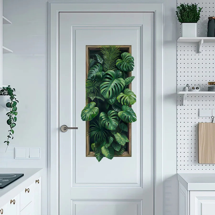 Green Plant Wall Sticker | Home Decor design details by HomeDecorDecals.