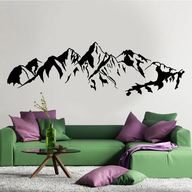 Mountain Range Wall Decal | Home Decor by HomeDecorDecals.