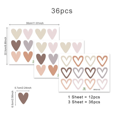 Heart Shape Boho Style Wall Decal | Home Decor by HomeDecorDecals.