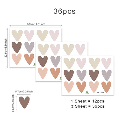 Heart Shape Boho Style Wall Decal | Home Decor home decor design by HomeDecorDecals.
