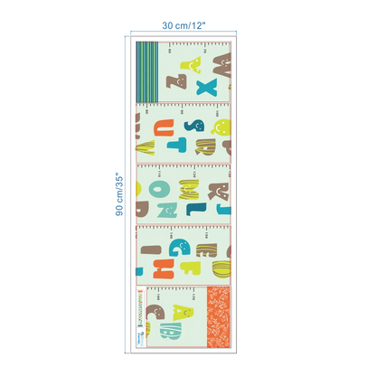 Cartoon wild jungle 26 letters alphabet animal wall stickers for rooms for kids home decoration children wall decal poster mural-HomeDecorDecals_com