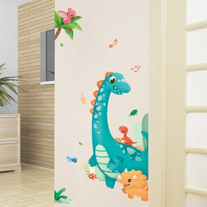 Cartoon Large Dinosaur Kids Wall Stickers for Nursery Room Removable Decals Baby Bedroom Decor Bathroom Door DIY Posters Murals-HomeDecorDecals_com