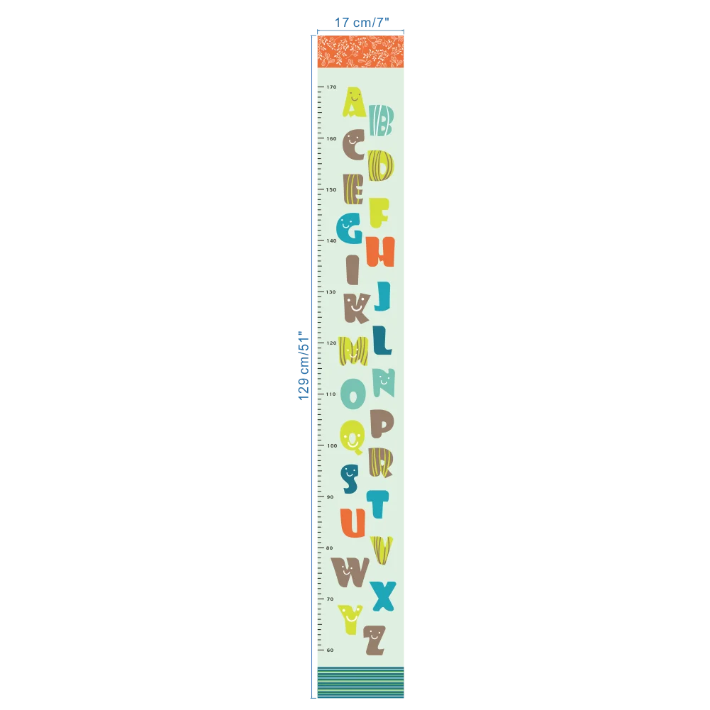 Cartoon wild jungle 26 letters alphabet animal wall stickers for rooms for kids home decoration children wall decal poster mural-HomeDecorDecals_com