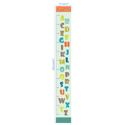 Cartoon wild jungle 26 letters alphabet animal wall stickers for rooms for kids home decoration children wall decal poster mural-HomeDecorDecals_com