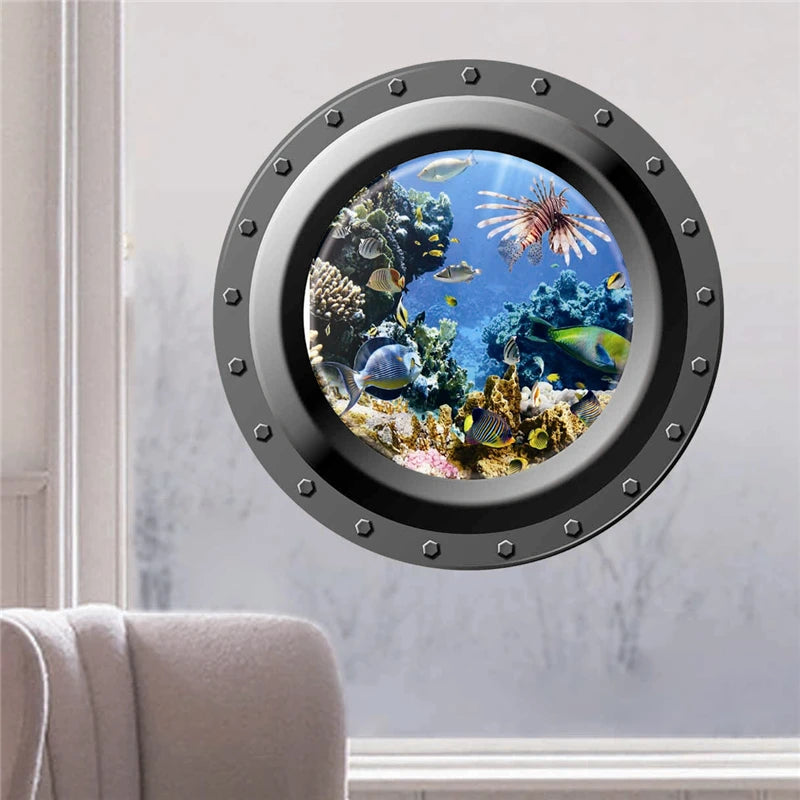 Seabed Fish Bubble NEMO Wall Sticker Cartoon Wall Sticker For Kids Rooms Bathroom Home Decor Nursery quarto Decals Poster-HomeDecorDecals_com