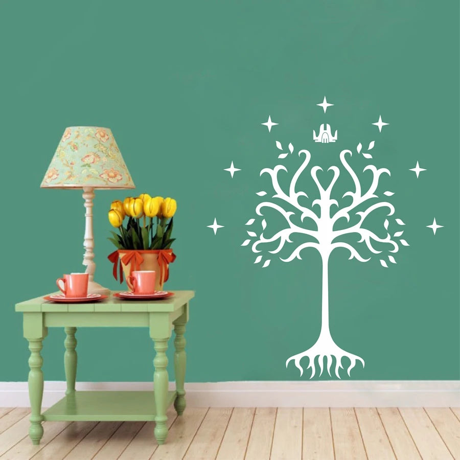 Tree of Gondor Vinyl Decal Sticker From Fantasy Literature for Car Window, Laptop, Motorcycle, Walls, Mirror and More-HomeDecorDecals_com