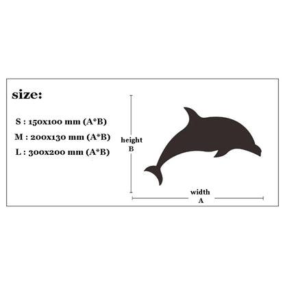 4pcs Wall Hangings 3D Wall Decals Art Mirror Acrylic Wall Stickers Home Decoration Kids Room Classroom Wall Decor Blue Dolphin-HomeDecorDecals_com