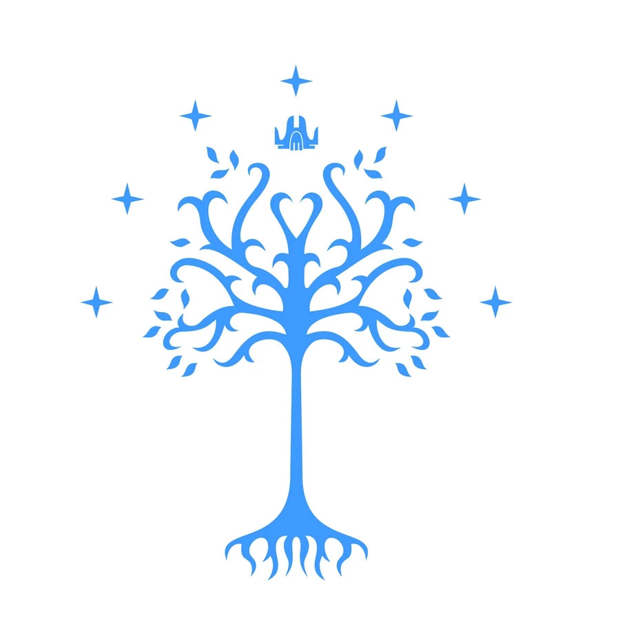 Tree of Gondor Vinyl Decal Sticker From Fantasy Literature for Car Window, Laptop, Motorcycle, Walls, Mirror and More-HomeDecorDecals_com