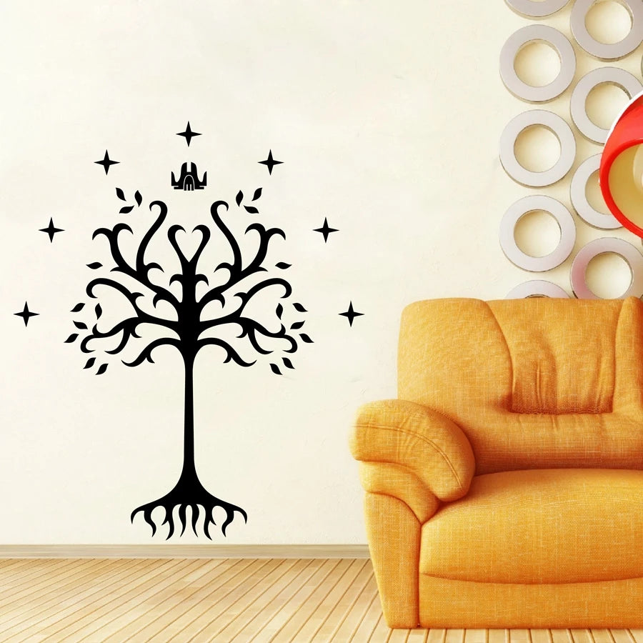 Tree of Gondor Vinyl Decal Sticker From Fantasy Literature for Car Window, Laptop, Motorcycle, Walls, Mirror and More-HomeDecorDecals_com