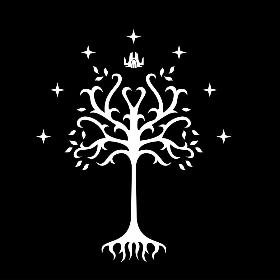 Tree of Gondor Vinyl Decal Sticker From Fantasy Literature for Car Window, Laptop, Motorcycle, Walls, Mirror and More-HomeDecorDecals_com