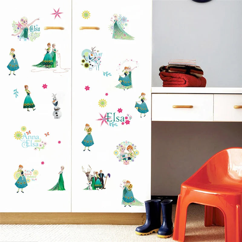 Cartoon Dancing Princess Tree Wall Sticker for Kids-HomeDecorDecals_com
