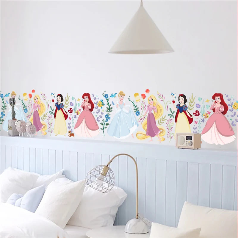 Cartoon Dancing Princess Tree Wall Sticker for Kids-HomeDecorDecals_com