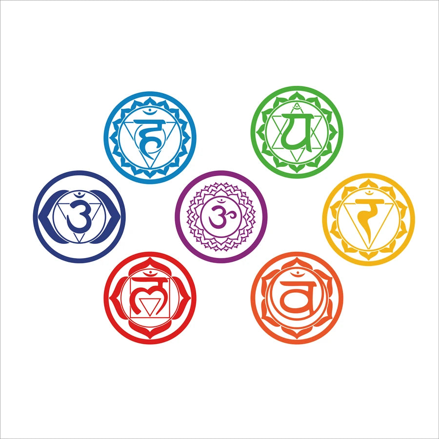Chakras Art Wall Decal | Home Decor removable peel and stick wall decal by HomeDecorDecals.