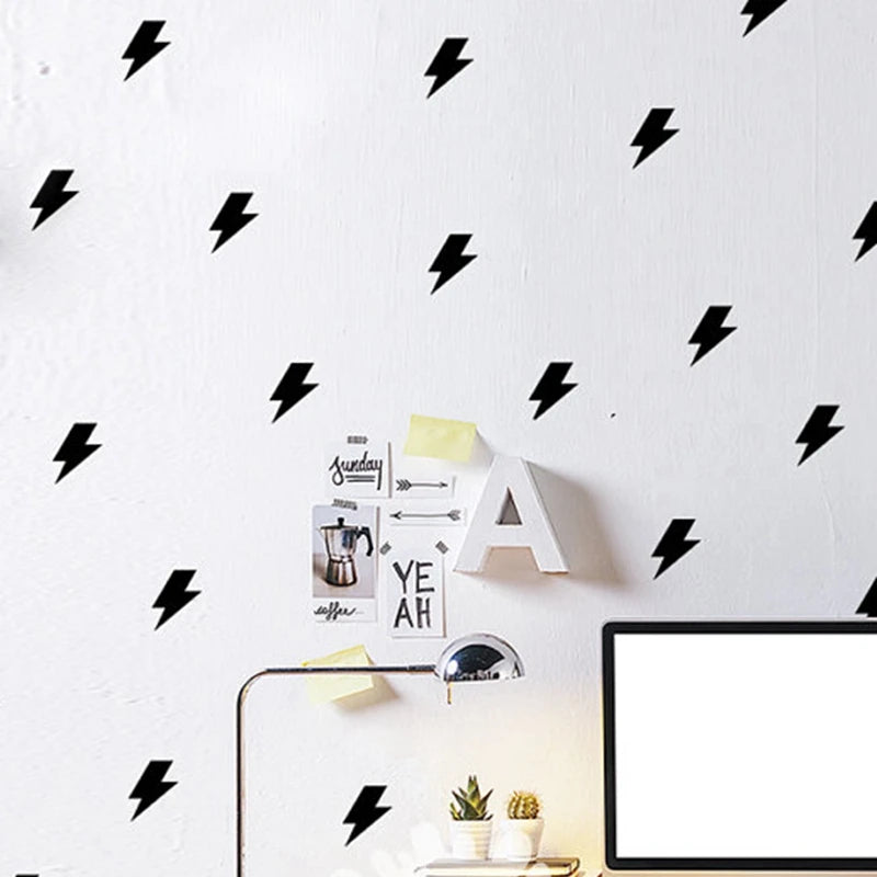 Tiny Lightnings Pattern Wall Decal | Room Decor by HomeDecorDecals.