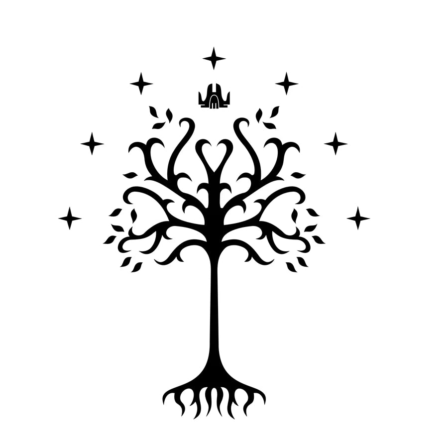 Tree of Gondor Vinyl Decal Sticker From Fantasy Literature for Car Window, Laptop, Motorcycle, Walls, Mirror and More-HomeDecorDecals_com