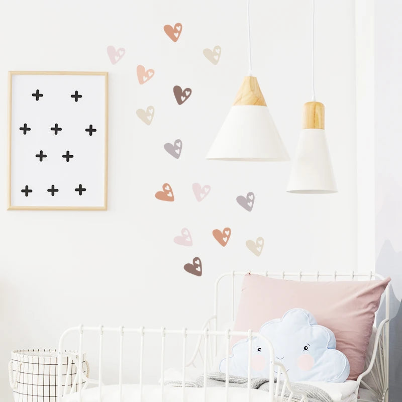 Heart Shape Boho Style Wall Decal | Home Decor removable peel and stick wall decal by HomeDecorDecals.