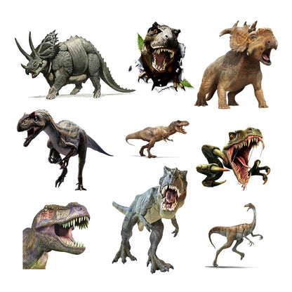 Horrible Dinosaur Wall Stickers for Boy Kids room Decor Tyrannosaurus PVC Tile Decals Removable Door Murals for Home Decoration-HomeDecorDecals_com