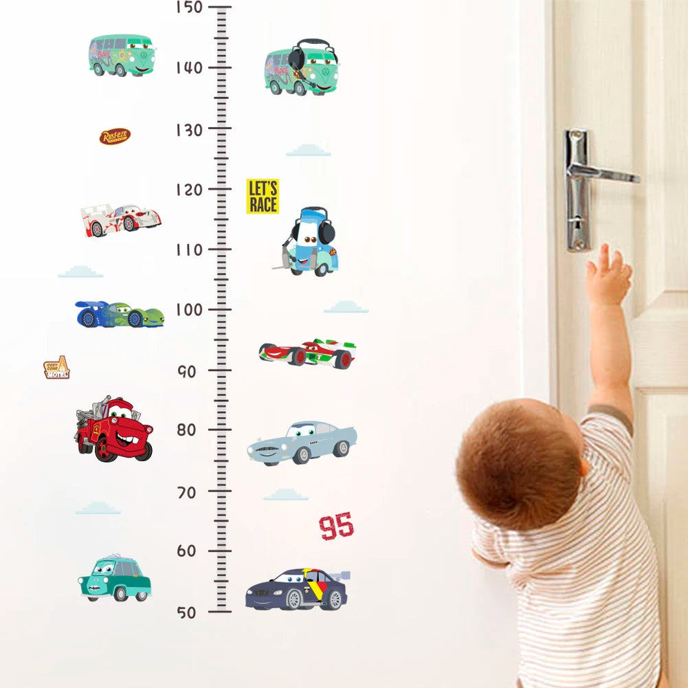 Cartoon car road track creative wall sticker for kids rooms nursery children's room decor on the wall car murals Child gift-HomeDecorDecals_com