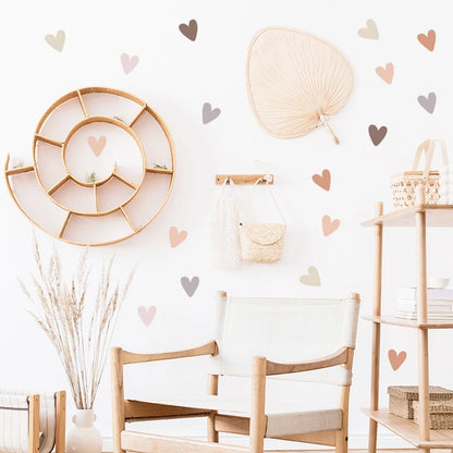 Heart Shape Boho Style Wall Decal | Home Decor displayed in room decor by HomeDecorDecals.