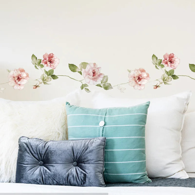 New Style Flowers Vine Wall Decal | Home Decor design details by HomeDecorDecals.