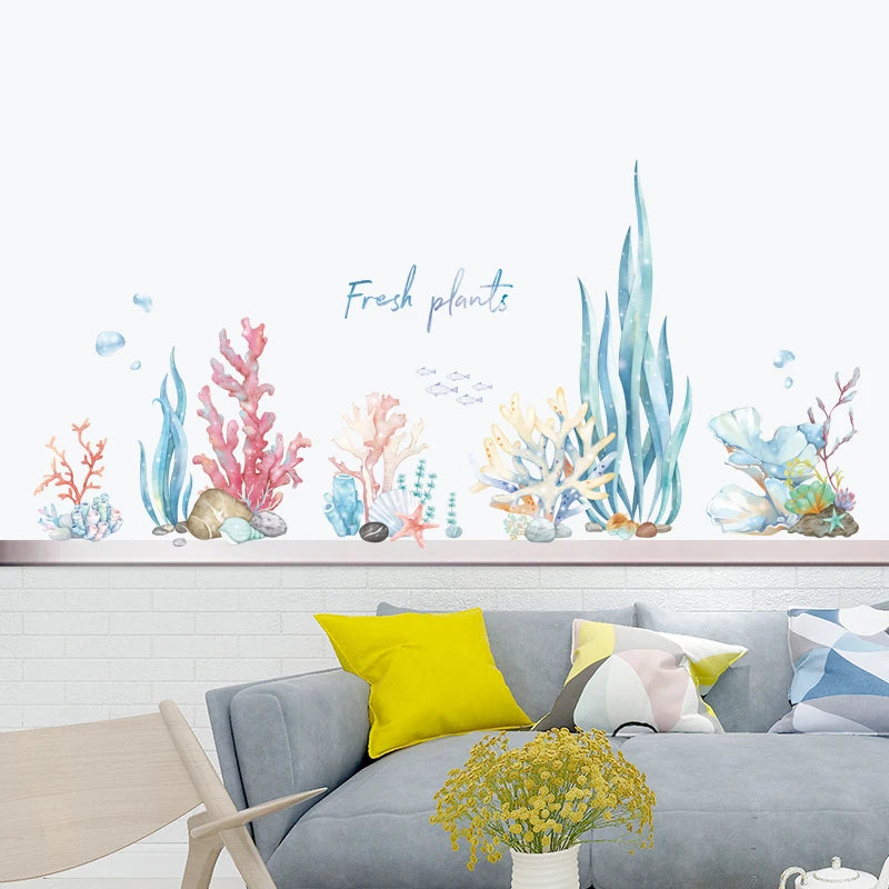 Cartoon Dreamland Wall Sticker for Kids rooms Nursery Wall Decor Vinyl Tile Stickers Waterproof Whale Wall Decals Home Decor-HomeDecorDecals_com