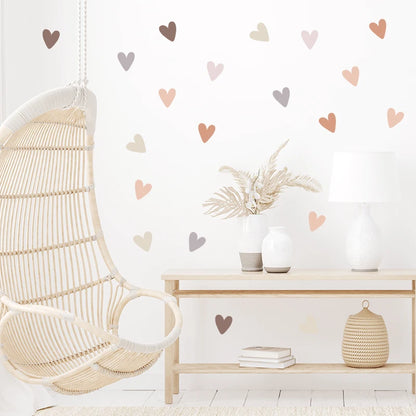 Additional view of Heart Shape Boho Style Wall Decal | Home Decor by HomeDecorDecals.