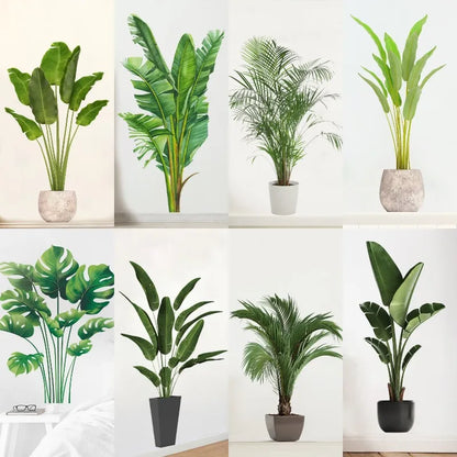 Large Tropical Green Plants Wall Decal | Home Decor home decor design by HomeDecorDecals.