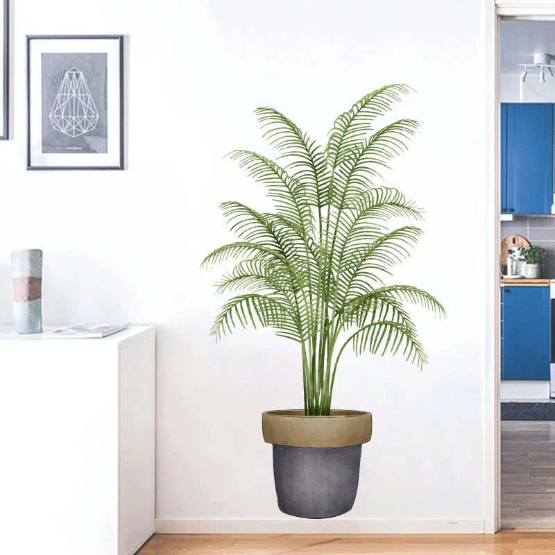 Potted plant on a white surface | Home Decor by HomeDecorDecals.