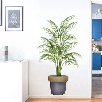 Potted plant on a white surface | Home Decor by HomeDecorDecals.