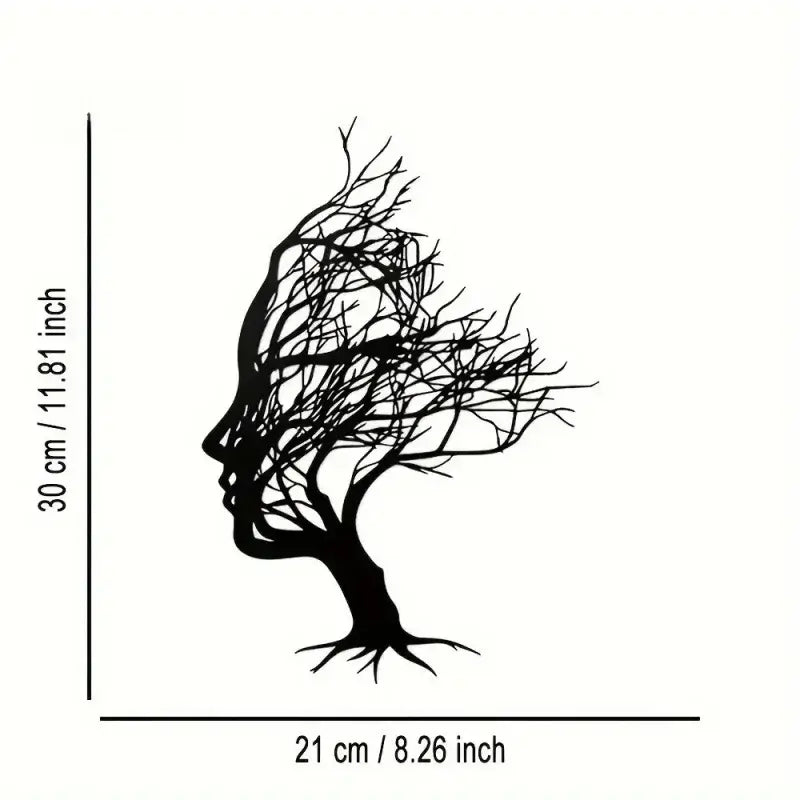 Modern Metal Decorative Wall Sign | Home Decor removable peel and stick wall decal by HomeDecorDecals.