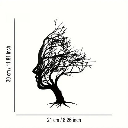 Modern Metal Decorative Wall Sign | Home Decor removable peel and stick wall decal by HomeDecorDecals.