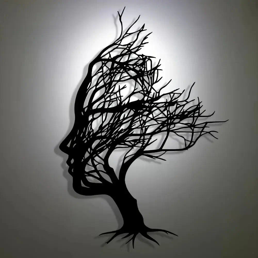 Modern Metal Decorative Wall Sign | Home Decor removable peel and stick wall decal by HomeDecorDecals.