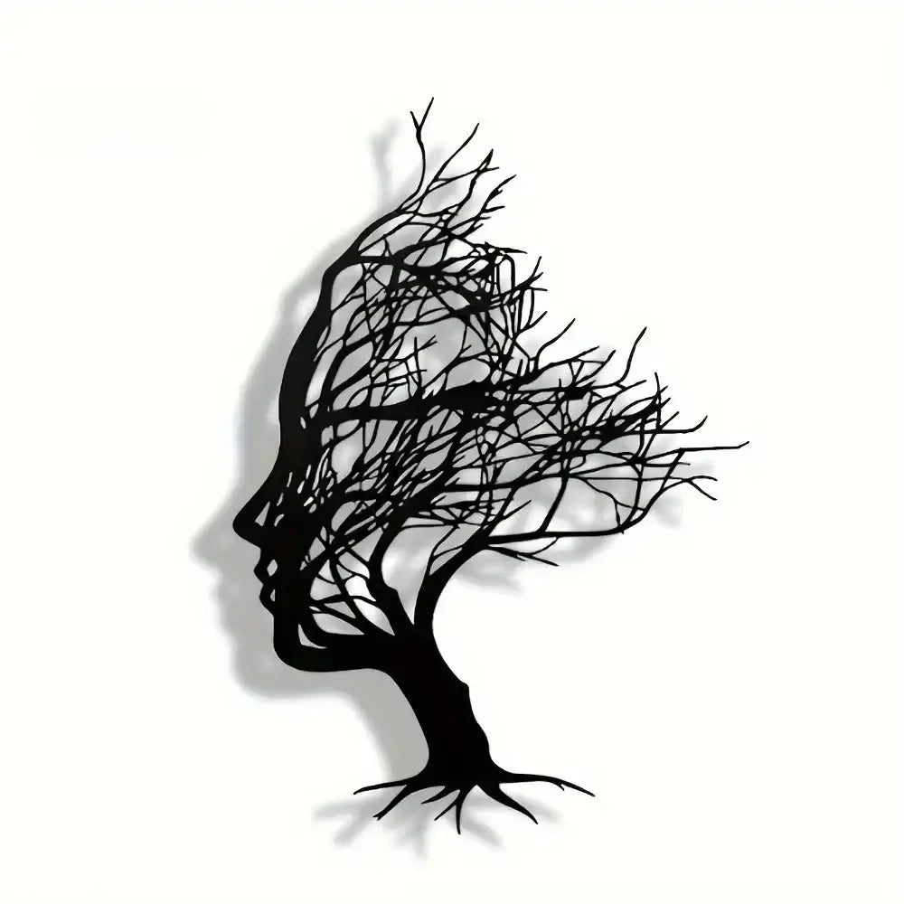 Modern Metal Decorative Wall Sign | Home Decor displayed in room decor by HomeDecorDecals.