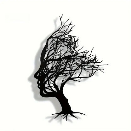 Modern Metal Decorative Wall Sign | Home Decor displayed in room decor by HomeDecorDecals.