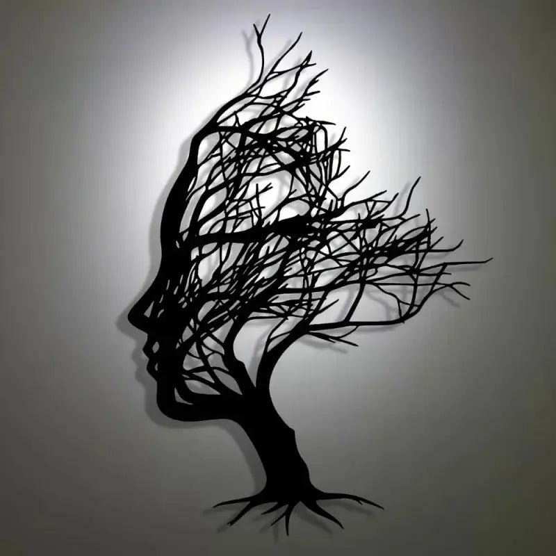 Additional view of Modern Metal Decorative Wall Sign | Home Decor by HomeDecorDecals.