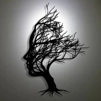 Additional view of Modern Metal Decorative Wall Sign | Home Decor by HomeDecorDecals.