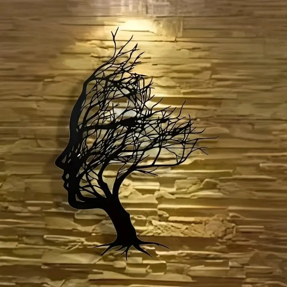 Detailed look at Modern Metal Decorative Wall Sign | Home Decor by HomeDecorDecals.
