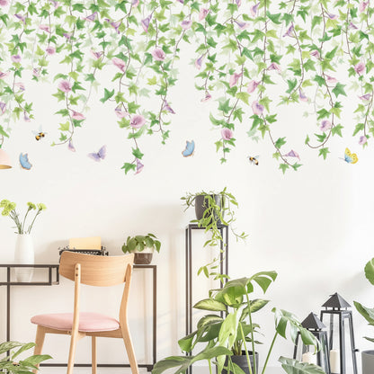 Morning Glory Vine Wall Decal | Home Decor by HomeDecorDecals.