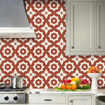 Moroccan Talavera Peel and Stick Tile Sticker | Home Decor removable peel and stick wall decal by HomeDecorDecals.