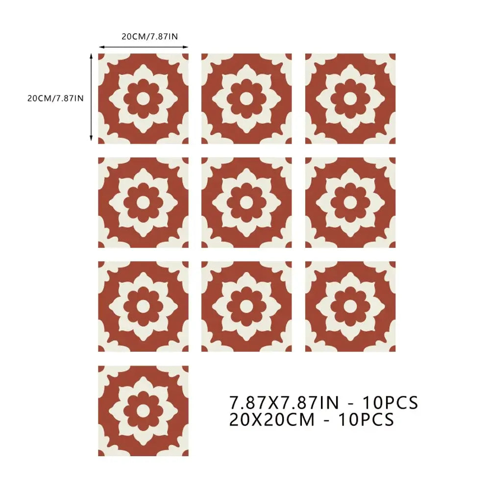 Moroccan Talavera Peel and Stick Tile Sticker | Home Decor removable peel and stick wall decal by HomeDecorDecals.