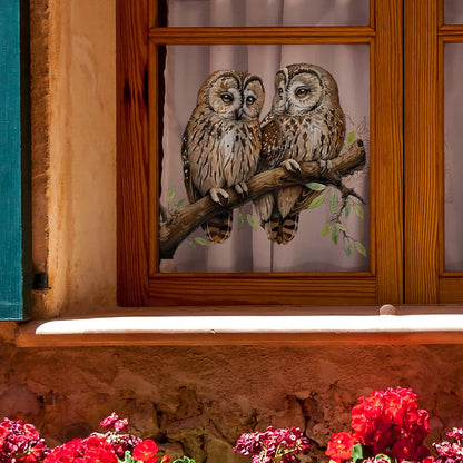 Owl on Branch Wall Decal | Home Decor displayed in room decor by HomeDecorDecals.