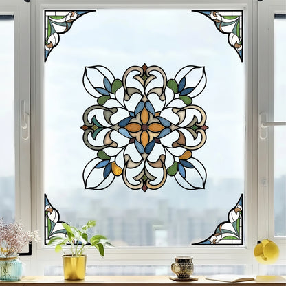 PVC Moroccan Style Geometric Glass Decal | Home Decor by HomeDecorDecals.